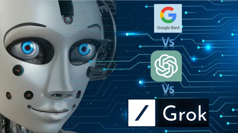 Difference Between ChatGPT, Grok and Google Bard: Exploring AI Language Models